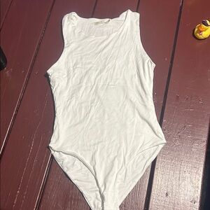 Heart & Hips White Sleeveless Bodysuit
